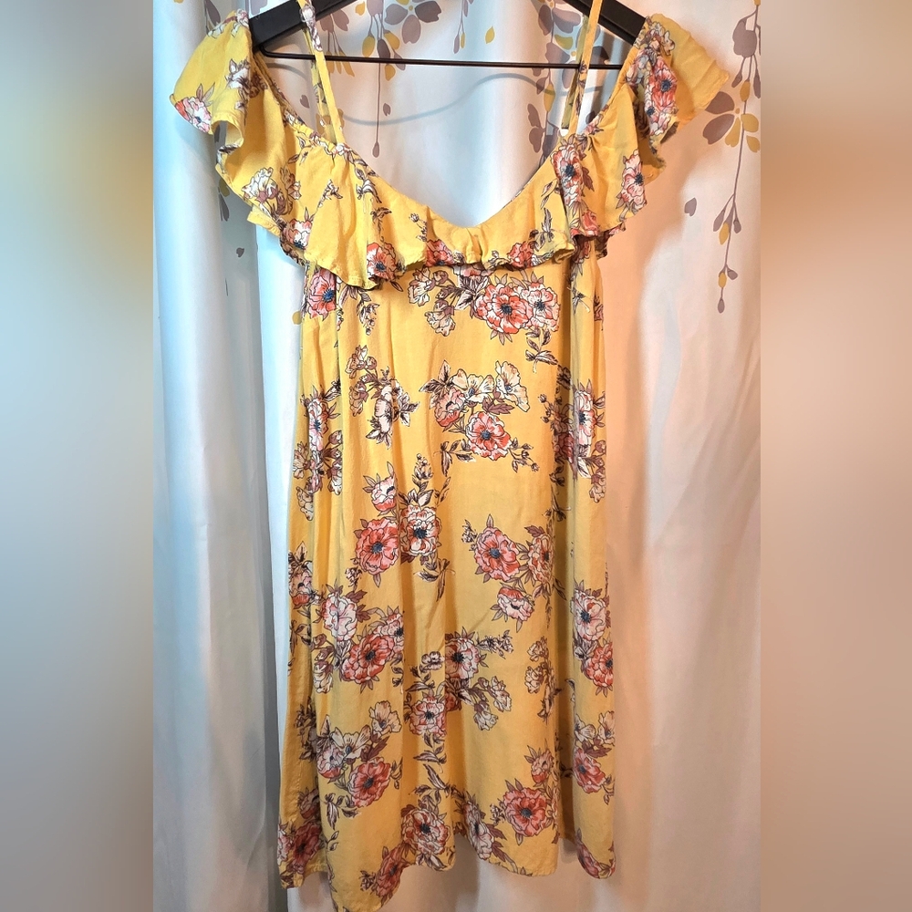 Rue21 Yellow Floral Dress